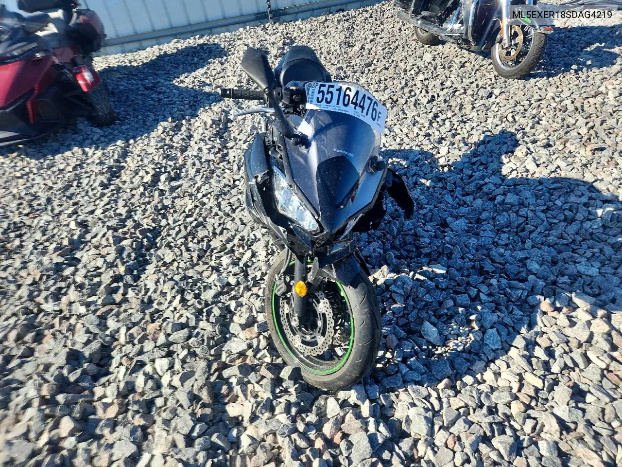 2025 Kawasaki Ex650 R VIN: ML5EXER18SDAG4219 Lot: 55164476