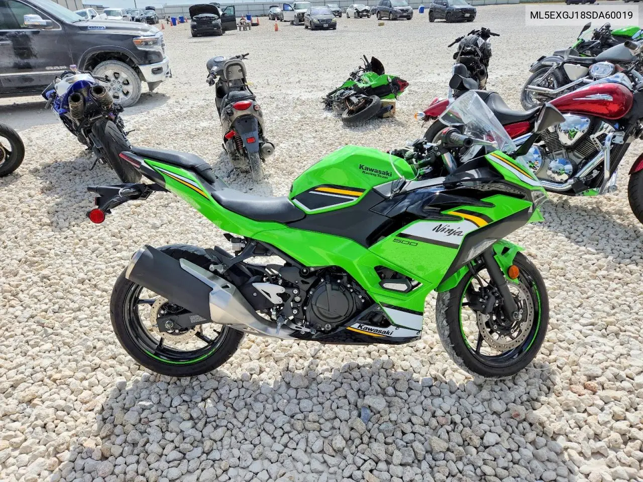 2025 Kawasaki Ex500 A VIN: ML5EXGJ18SDA60019 Lot: 58159826