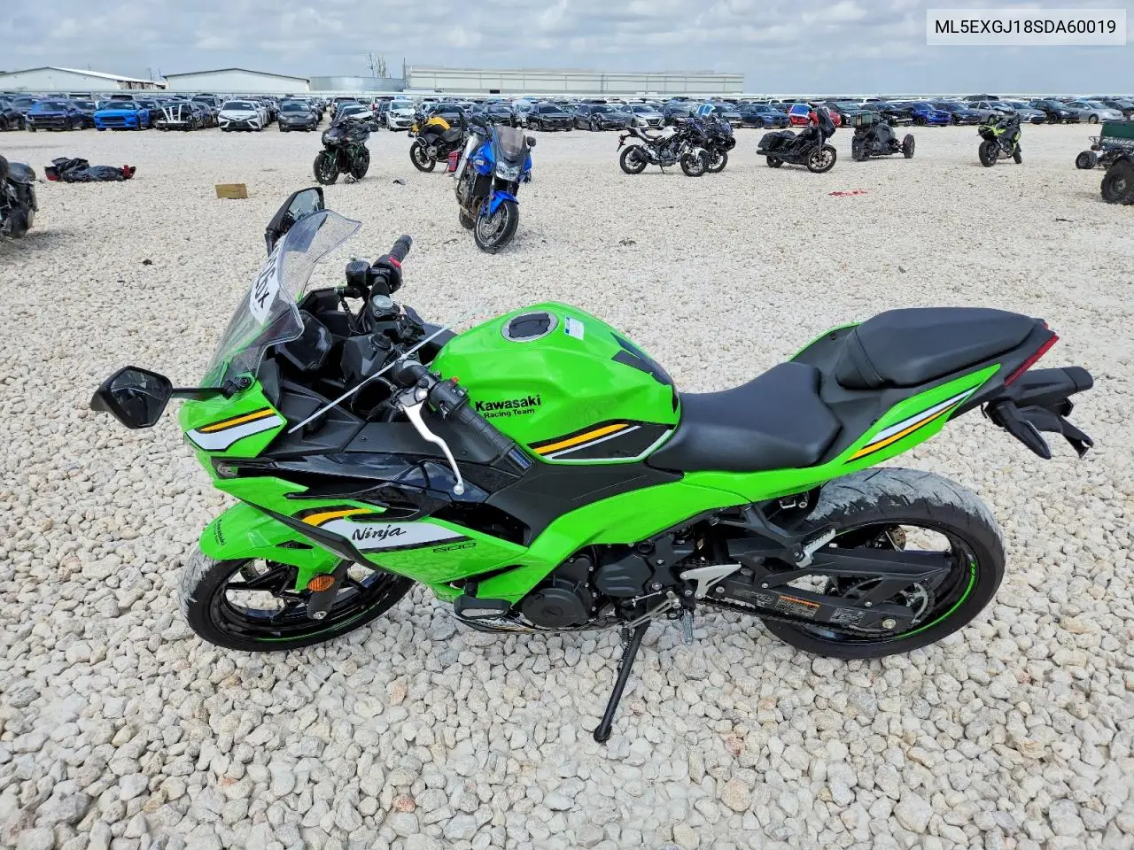 2025 Kawasaki Ex500 A VIN: ML5EXGJ18SDA60019 Lot: 58159826