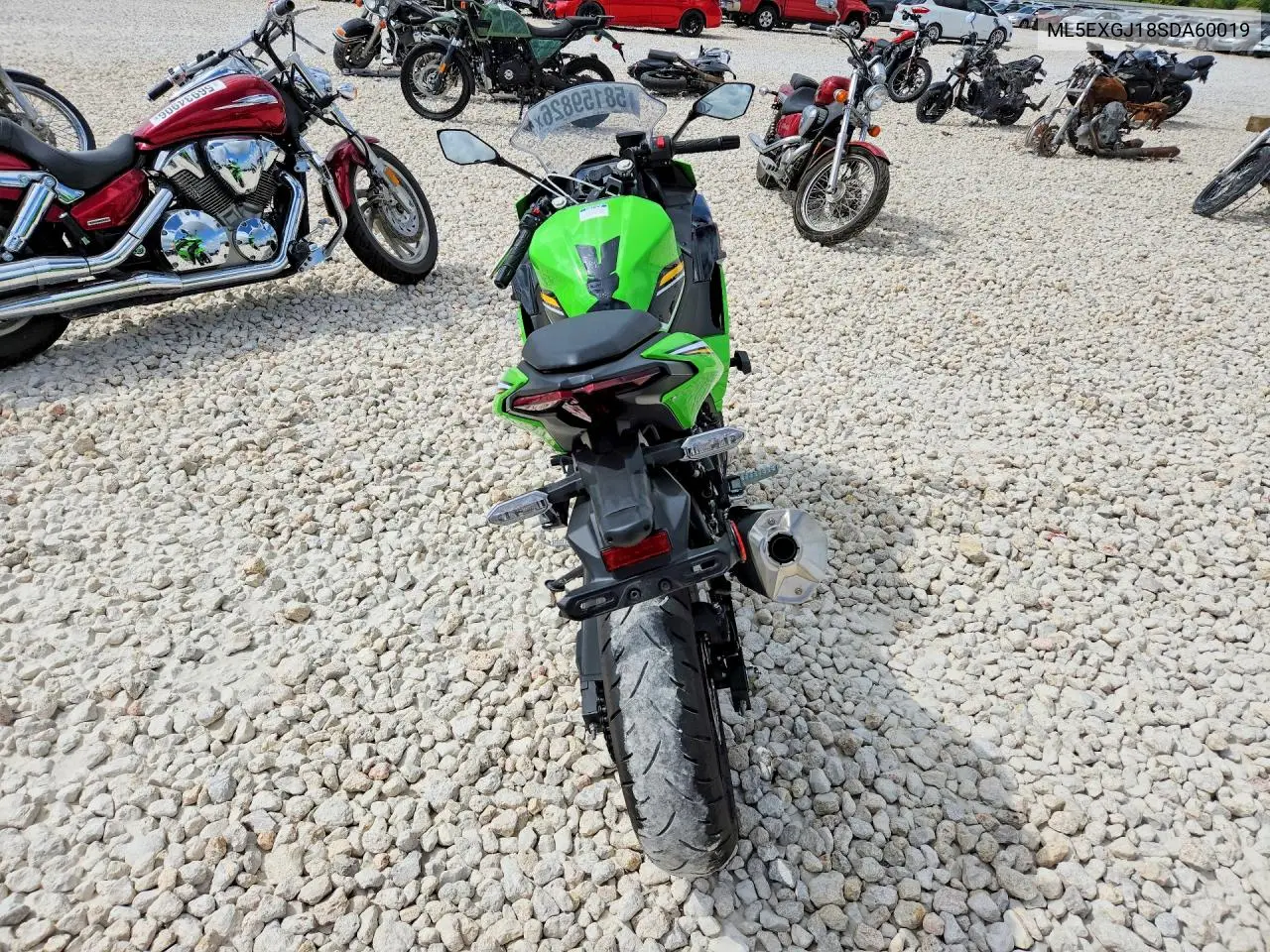 2025 Kawasaki Ex500 A VIN: ML5EXGJ18SDA60019 Lot: 58159826