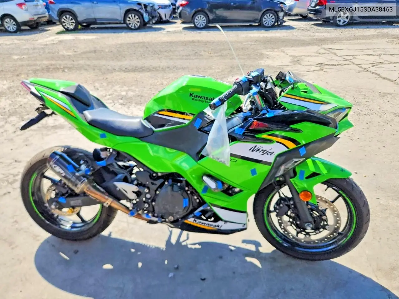 2025 Kawasaki Ex500 A VIN: ML5EXGJ15SDA38463 Lot: 58361606