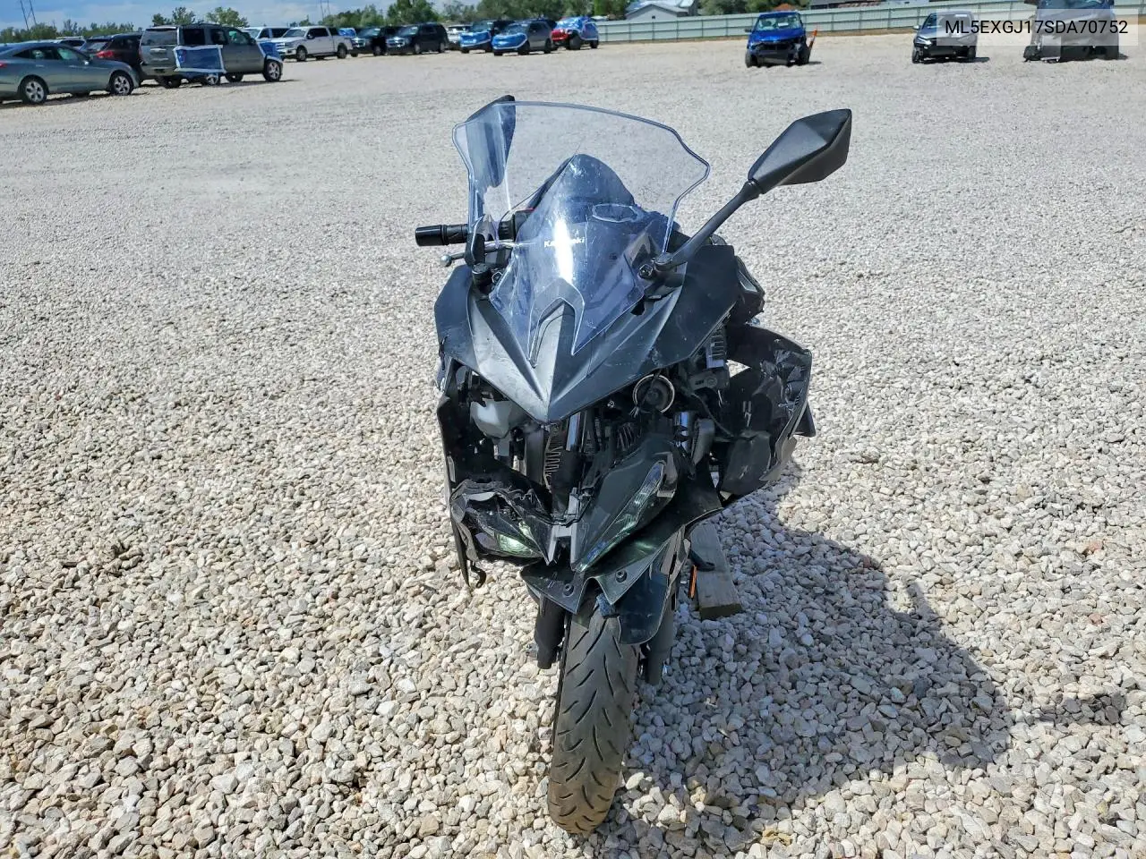 2025 Kawasaki Ex500 A VIN: ML5EXGJ17SDA70752 Lot: 58801946