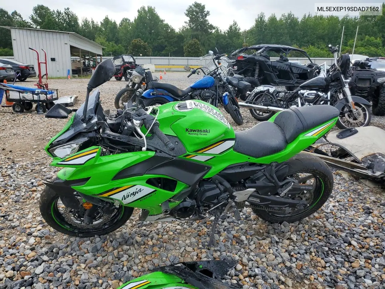 2025 Kawasaki Ex650 P VIN: ML5EXEP19SDAD7162 Lot: 60495496