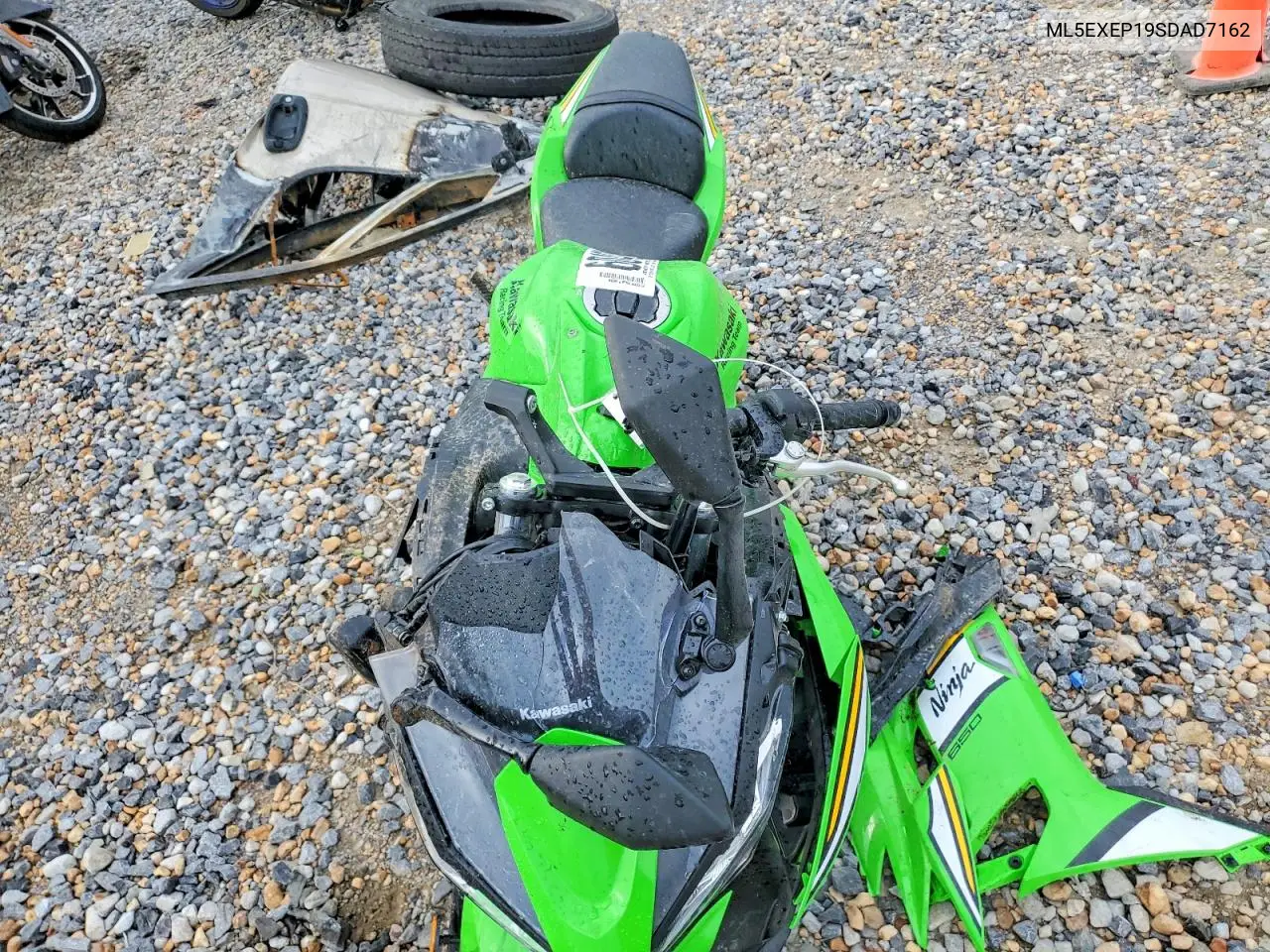 2025 Kawasaki Ex650 P VIN: ML5EXEP19SDAD7162 Lot: 60495496