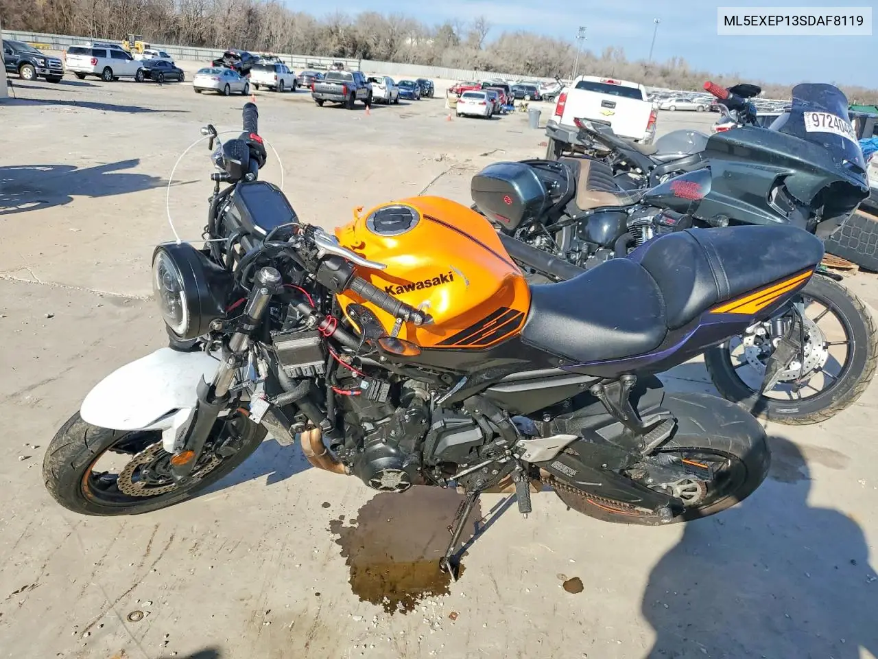 2025 Kawasaki Ex650 P VIN: ML5EXEP13SDAF8119 Lot: 97960815