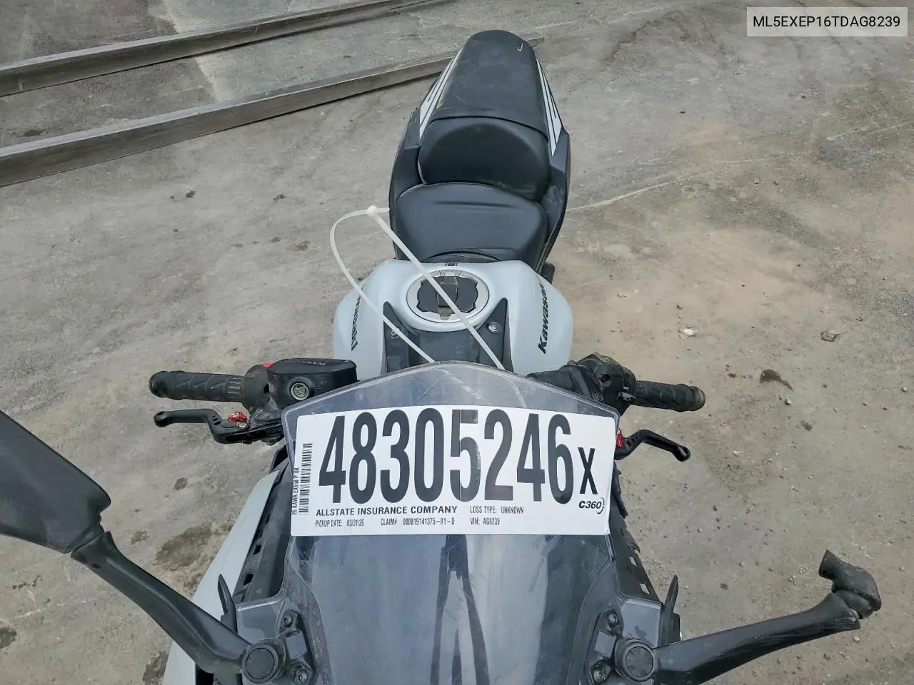 2026 Kawasaki Ex650 P VIN: ML5EXEP16TDAG8239 Lot: 48305246