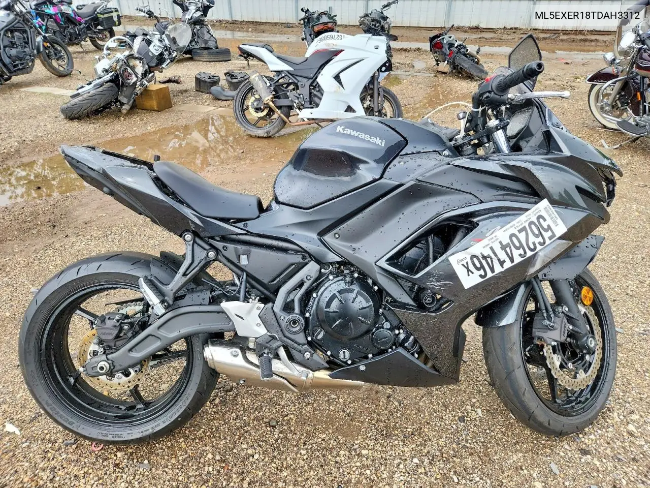 2026 Kawasaki Ex650 R VIN: ML5EXER18TDAH3312 Lot: 56264146