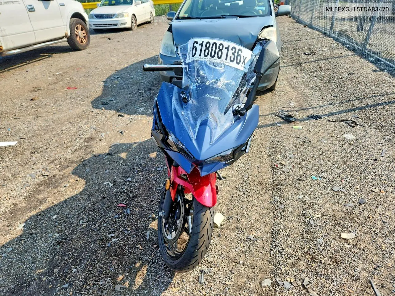 2026 Kawasaki Ex500 A VIN: ML5EXGJ15TDA83470 Lot: 61808136