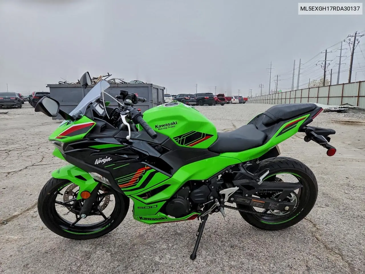2024 Kawasaki Ex500 H VIN: ML5EXGH17RDA30137 Lot: 95554485