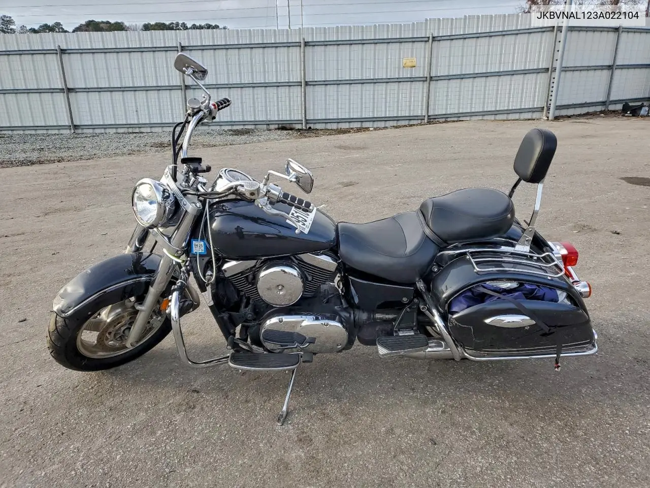 2003 Kawasaki Vn1500 L VIN: JKBVNAL123A022104 Lot: 95106165