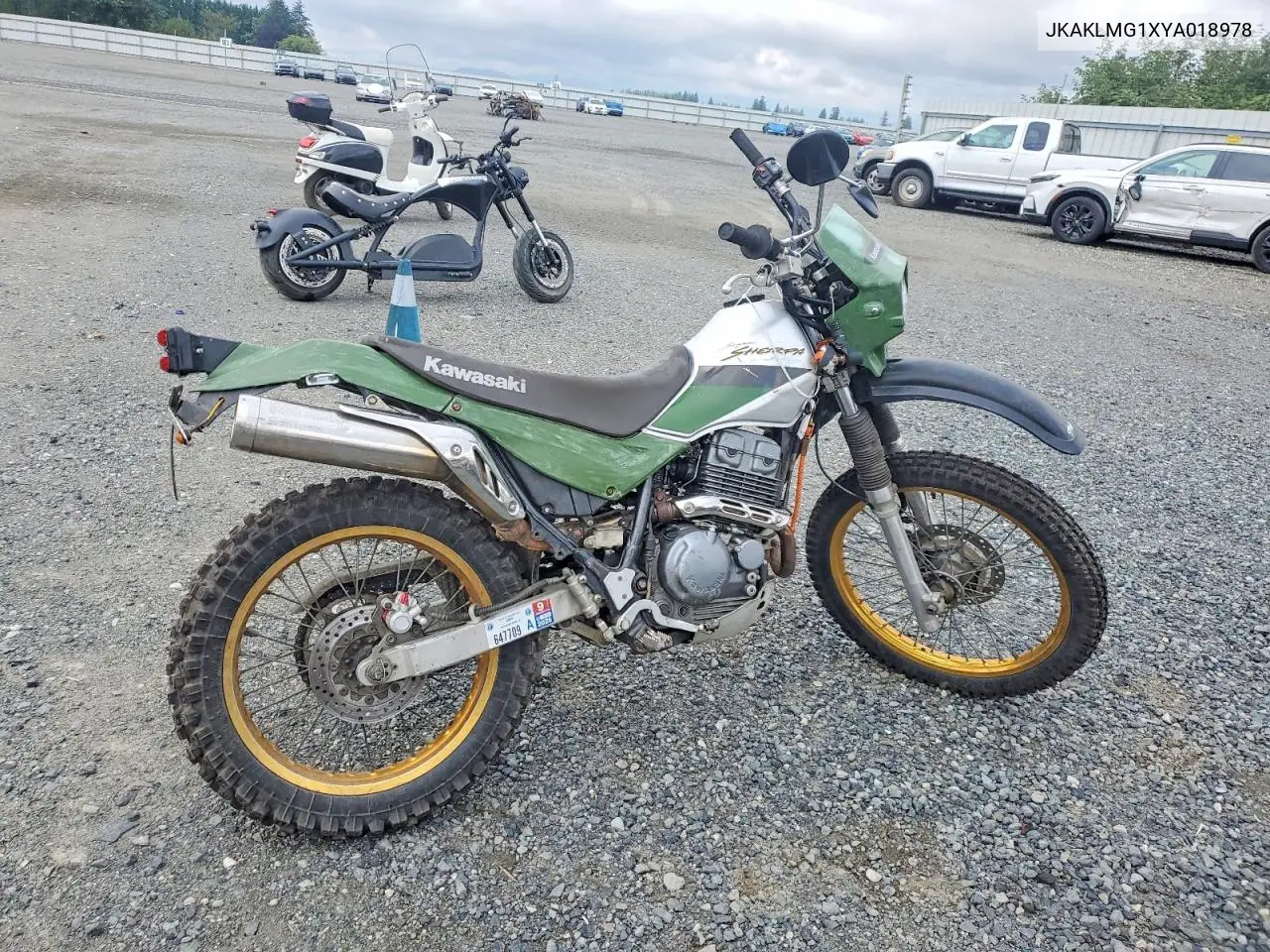 2000 Kawasaki Kl250 G VIN: JKAKLMG1XYA018978 Lot: 61621406