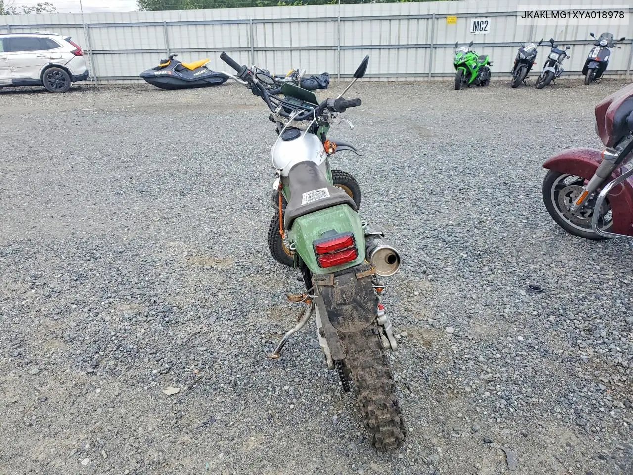 2000 Kawasaki Kl250 G VIN: JKAKLMG1XYA018978 Lot: 61621406
