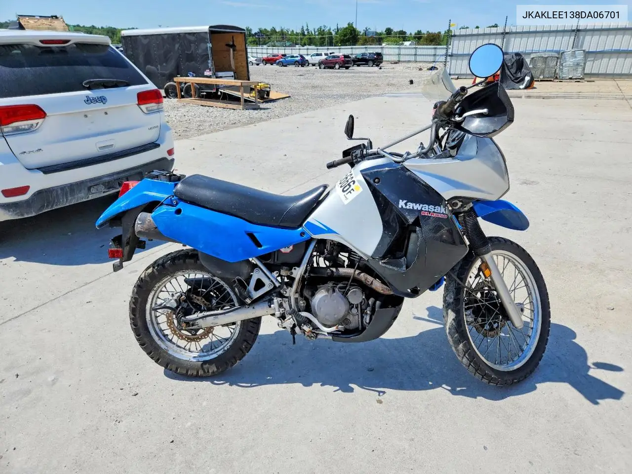 2008 Kawasaki Klr650 VIN: JKAKLEE138DA06701 Lot: 55385666