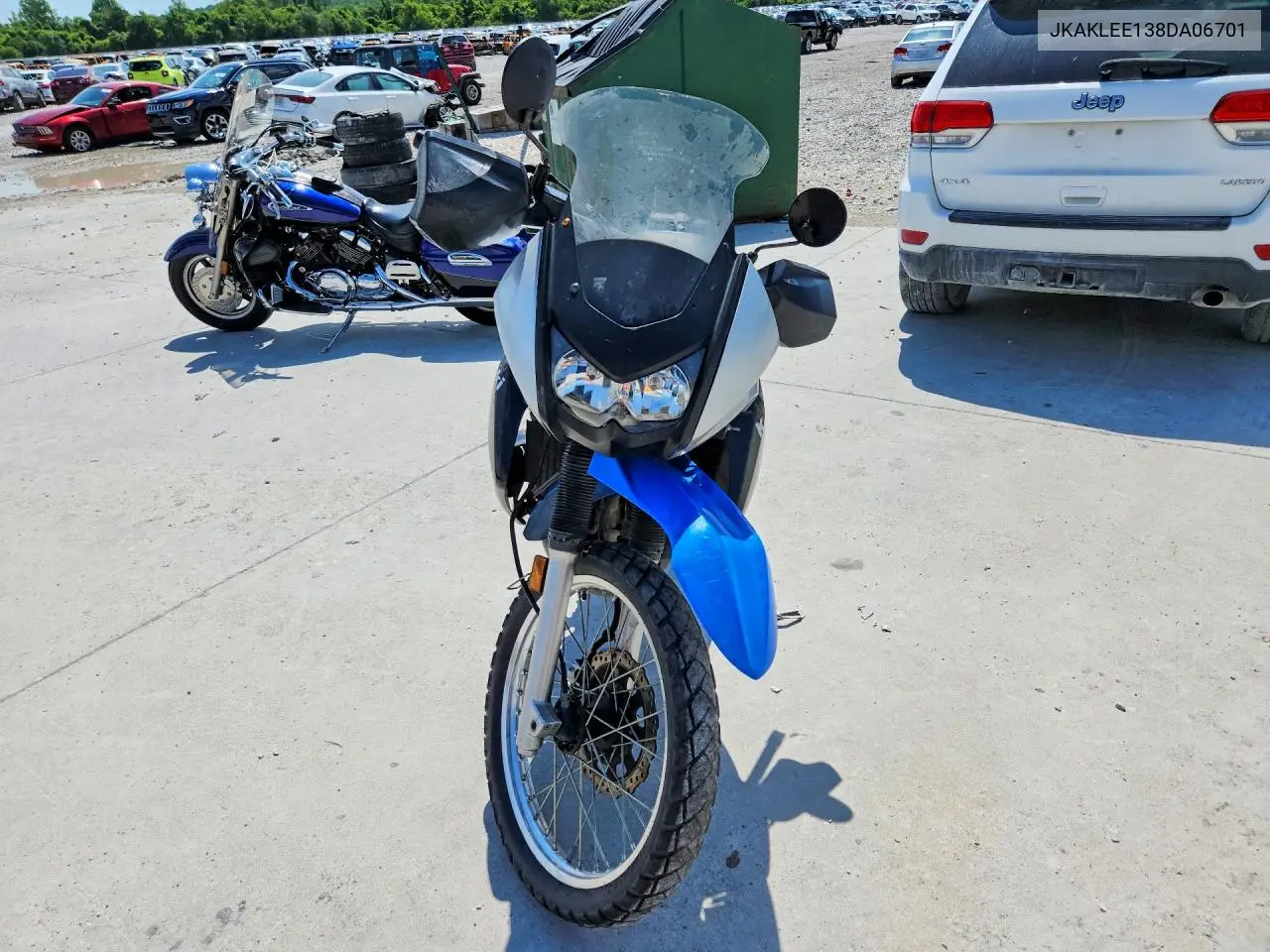 2008 Kawasaki Klr650 VIN: JKAKLEE138DA06701 Lot: 55385666