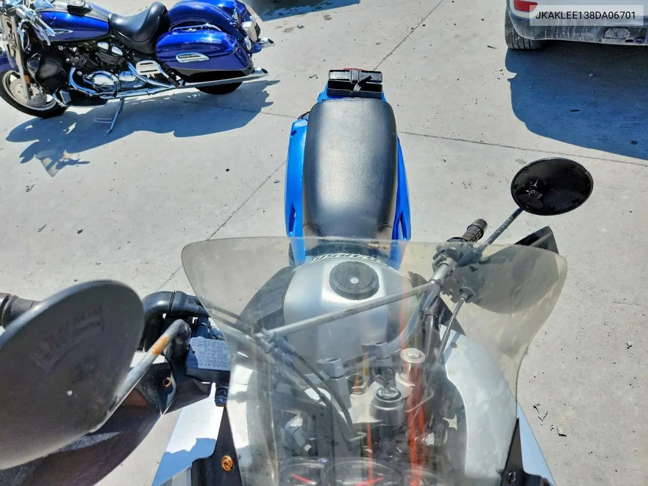 2008 Kawasaki Klr650 VIN: JKAKLEE138DA06701 Lot: 55385666