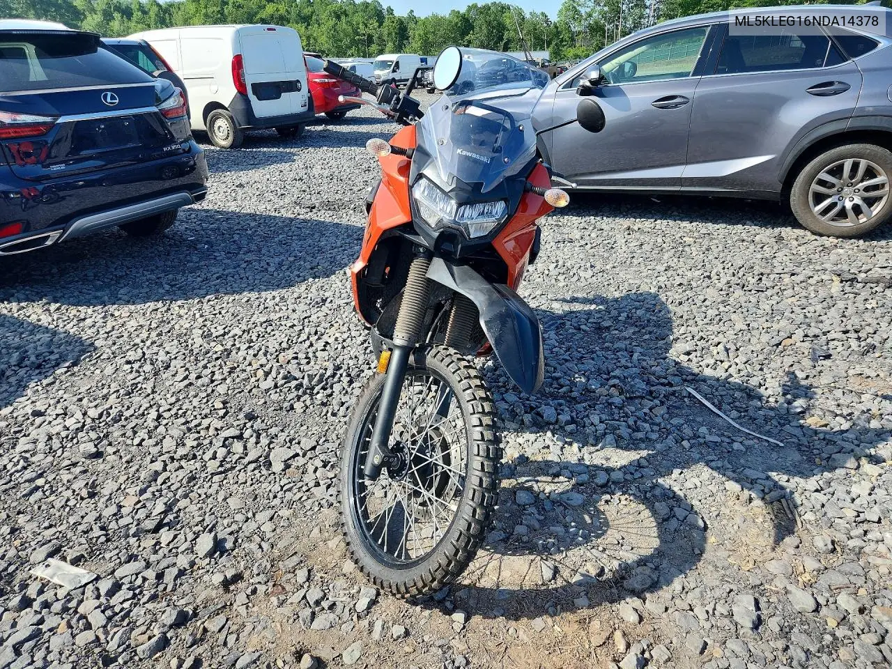 2022 Kawasaki Klr650 VIN: ML5KLEG16NDA14378 Lot: 59665046