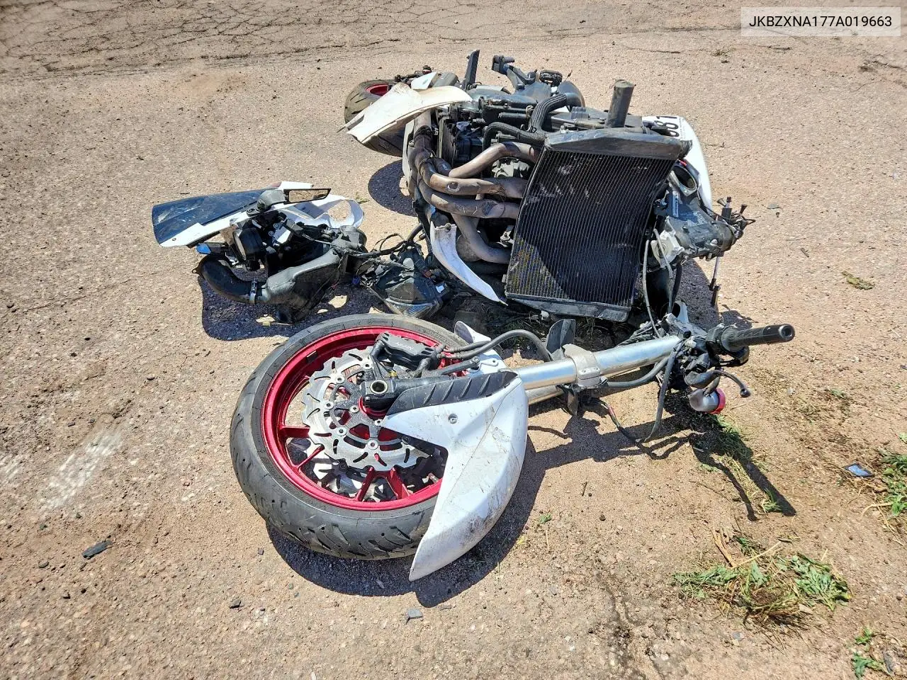 2007 Kawasaki Zx1400 A VIN: JKBZXNA177A019663 Lot: 58120356