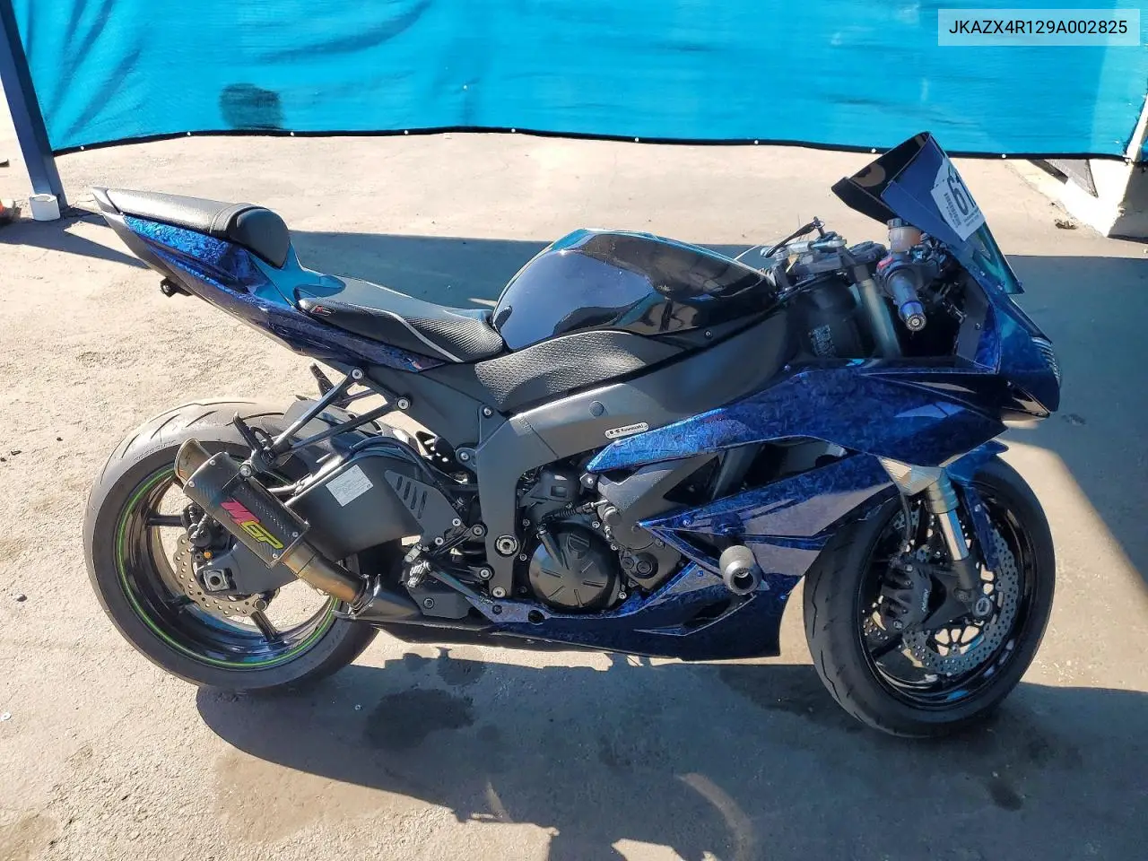 2009 Kawasaki Zx600 R VIN: JKAZX4R129A002825 Lot: 61202586
