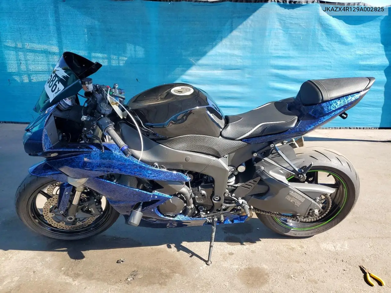 2009 Kawasaki Zx600 R VIN: JKAZX4R129A002825 Lot: 61202586