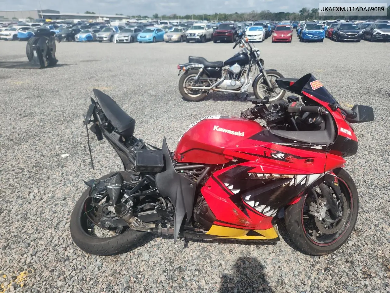 2010 Kawasaki Ex250 J VIN: JKAEXMJ11ADA69089 Lot: 58089756