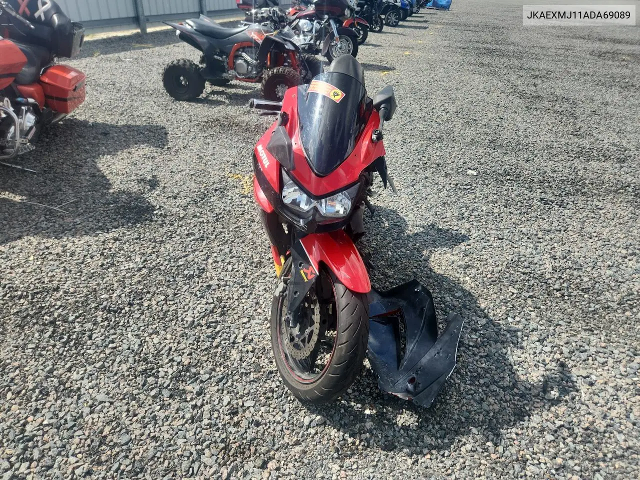 2010 Kawasaki Ex250 J VIN: JKAEXMJ11ADA69089 Lot: 58089756