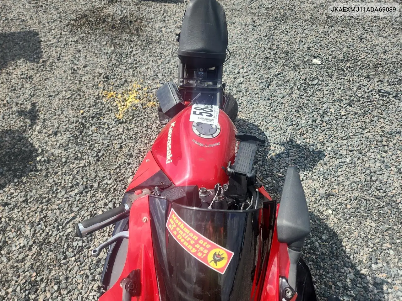 2010 Kawasaki Ex250 J VIN: JKAEXMJ11ADA69089 Lot: 58089756