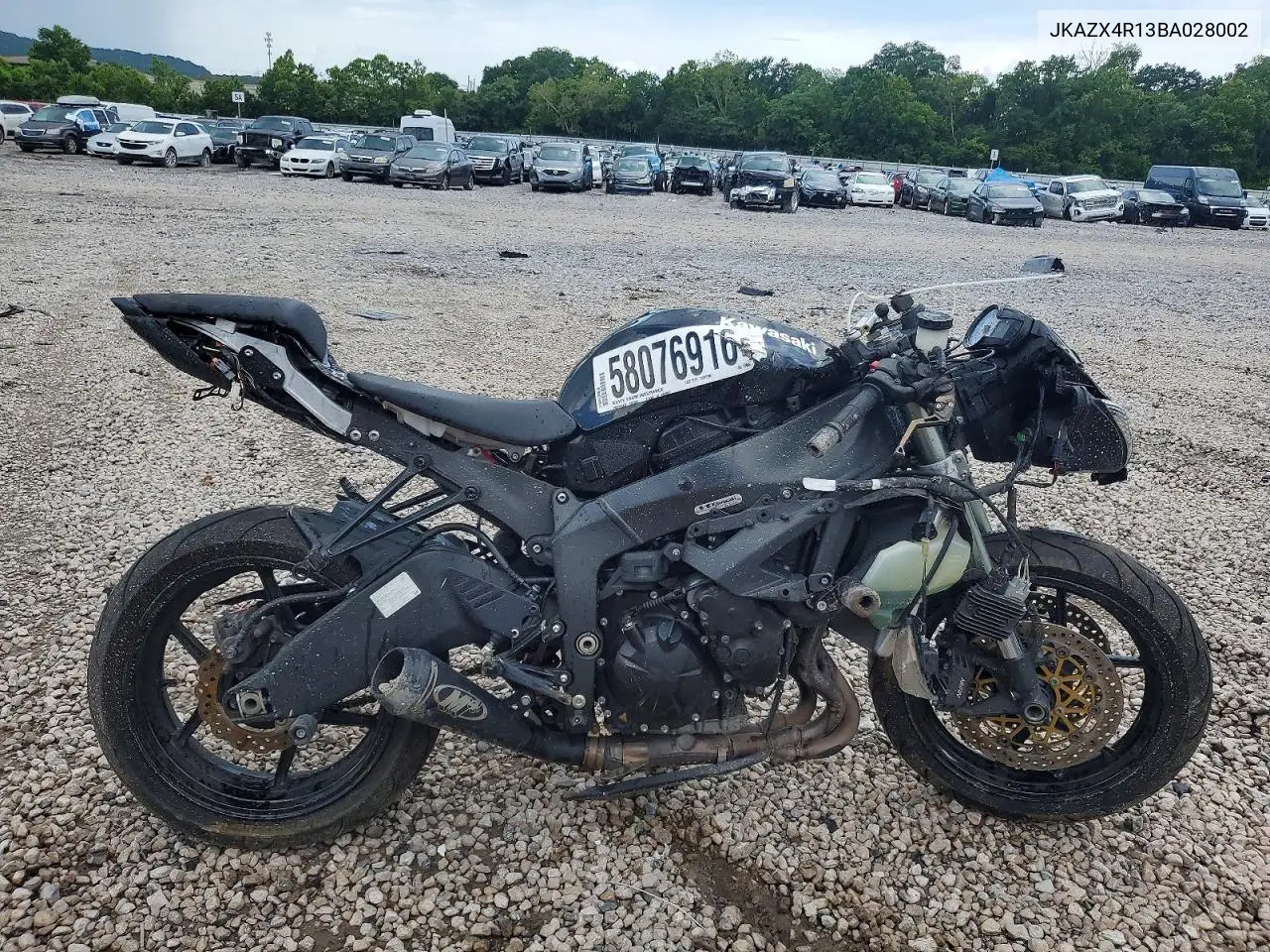 2011 Kawasaki Zx600 R VIN: JKAZX4R13BA028002 Lot: 58076916