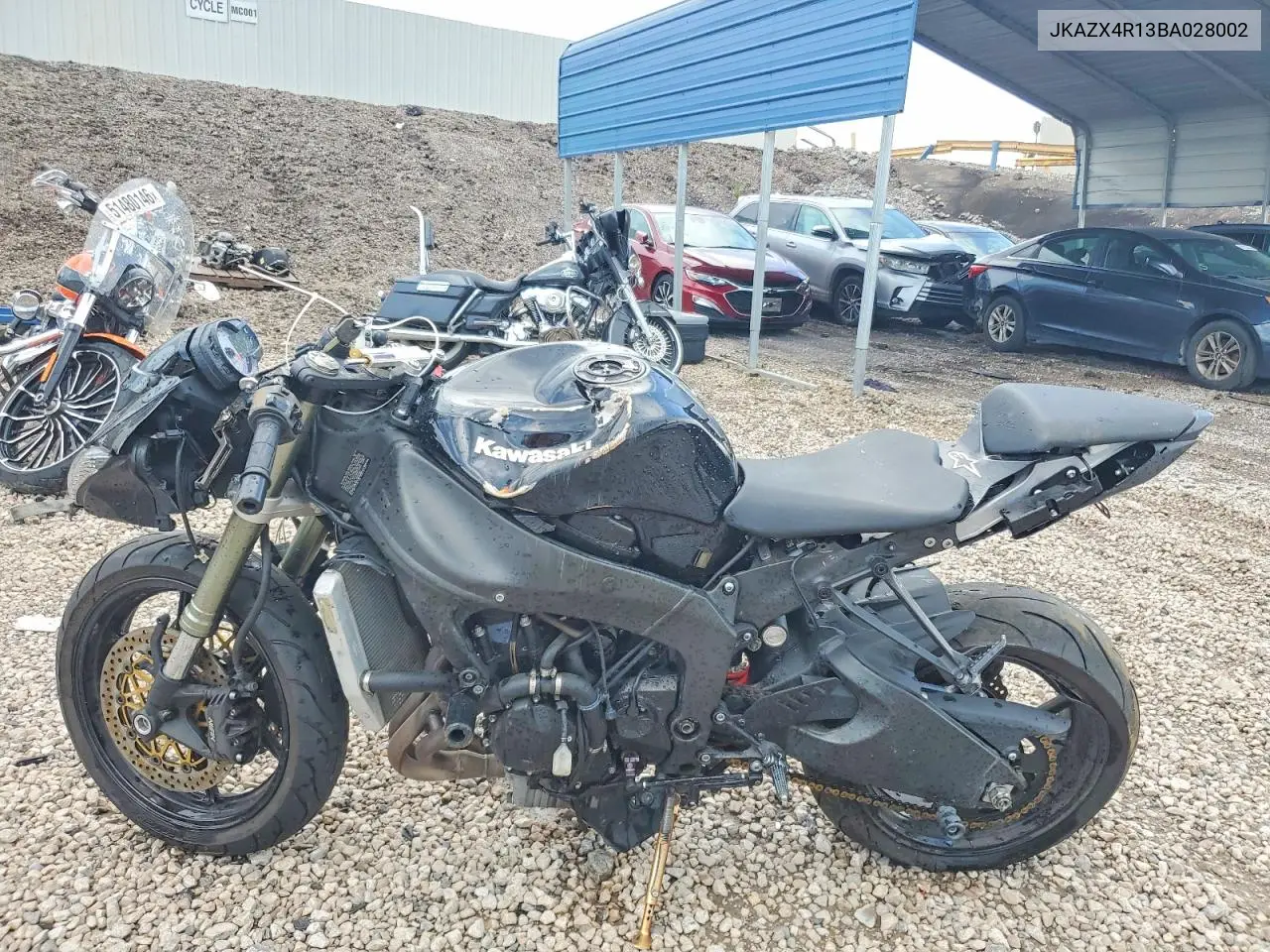 2011 Kawasaki Zx600 R VIN: JKAZX4R13BA028002 Lot: 58076916