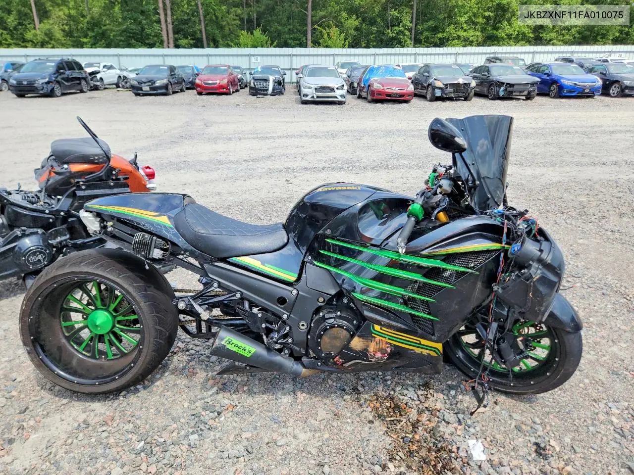 2015 Kawasaki Zx1400 F VIN: JKBZXNF11FA010075 Lot: 58480106