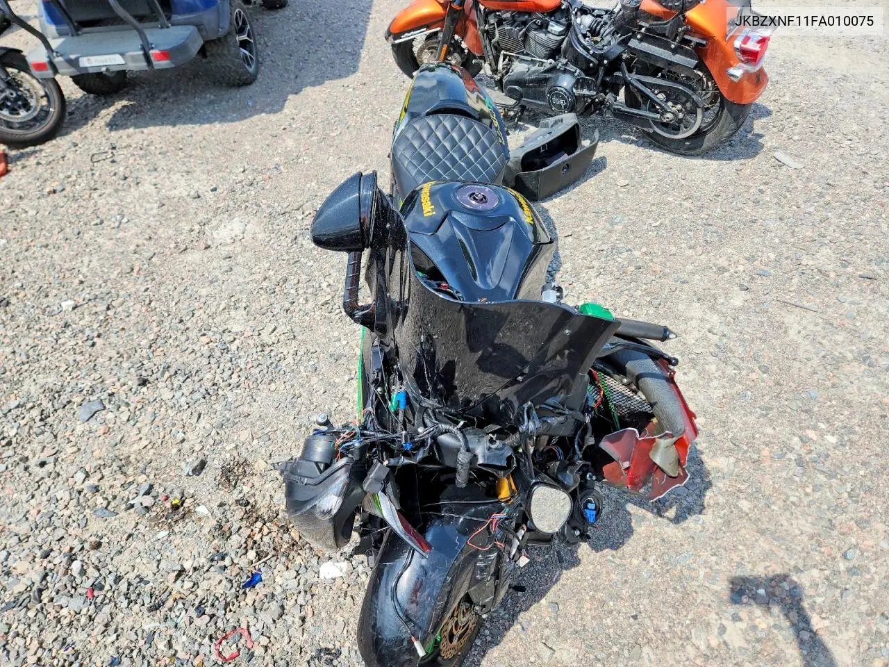 2015 Kawasaki Zx1400 F VIN: JKBZXNF11FA010075 Lot: 58480106