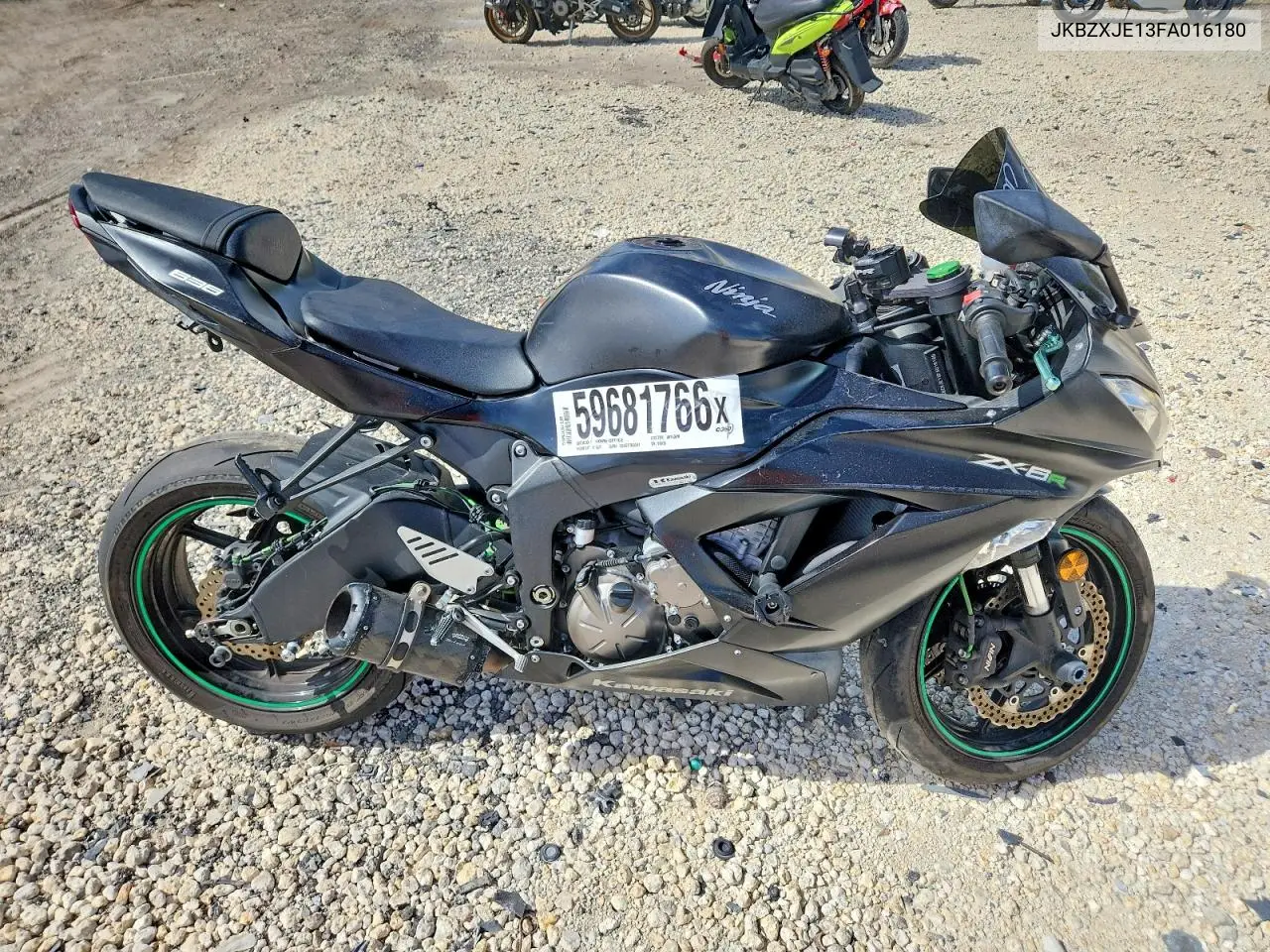 2015 Kawasaki Zx636 E VIN: JKBZXJE13FA016180 Lot: 59681766