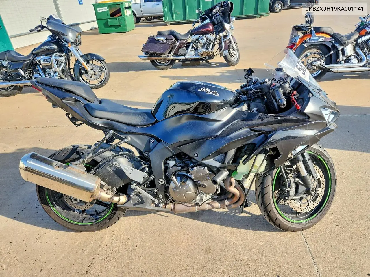 2019 Kawasaki Zx636 K VIN: JKBZXJH19KA001141 Lot: 58307566
