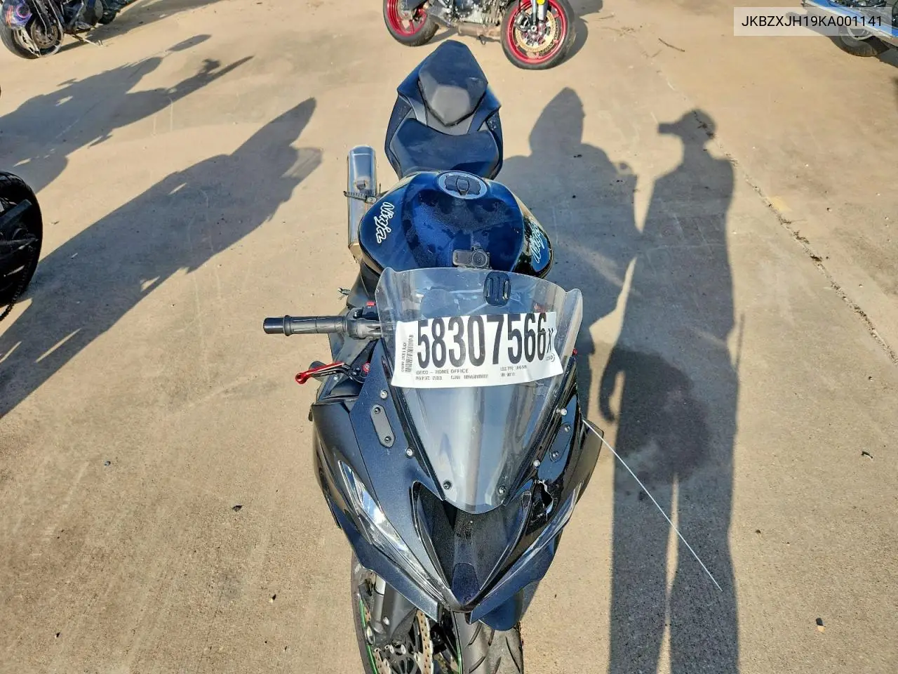 2019 Kawasaki Zx636 K VIN: JKBZXJH19KA001141 Lot: 58307566