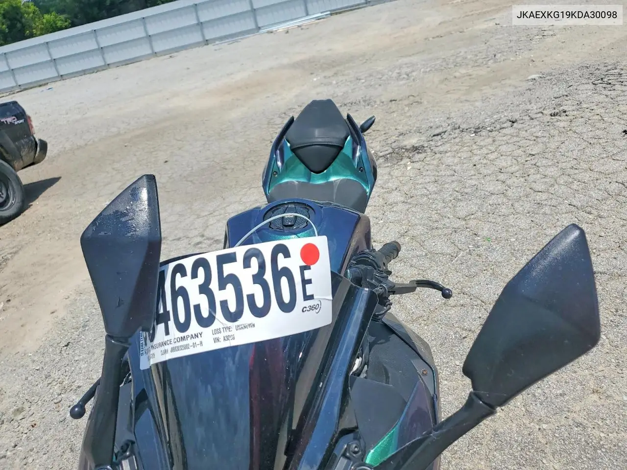 2019 Kawasaki Ex400 VIN: JKAEXKG19KDA30098 Lot: 58463536