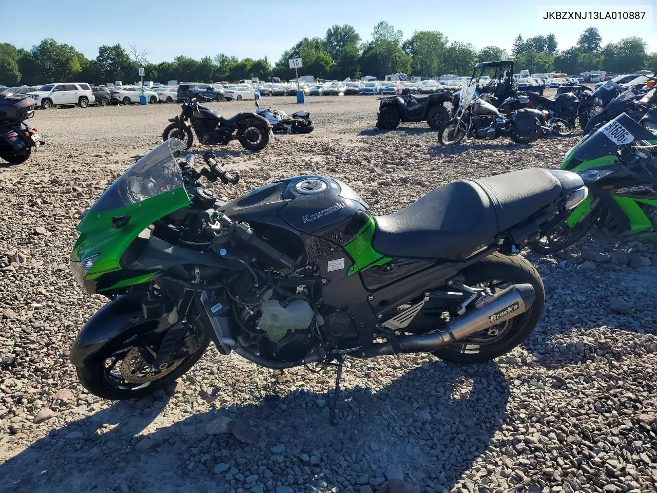 2020 Kawasaki Zx1400 J VIN: JKBZXNJ13LA010887 Lot: 61238506