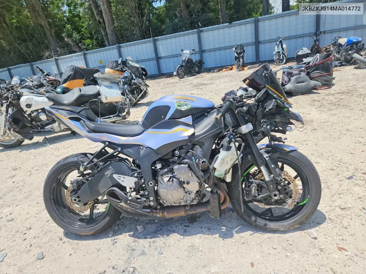 2021 Kawasaki Zx636 K VIN: JKBZXJG14MA014772 Lot: 54637096