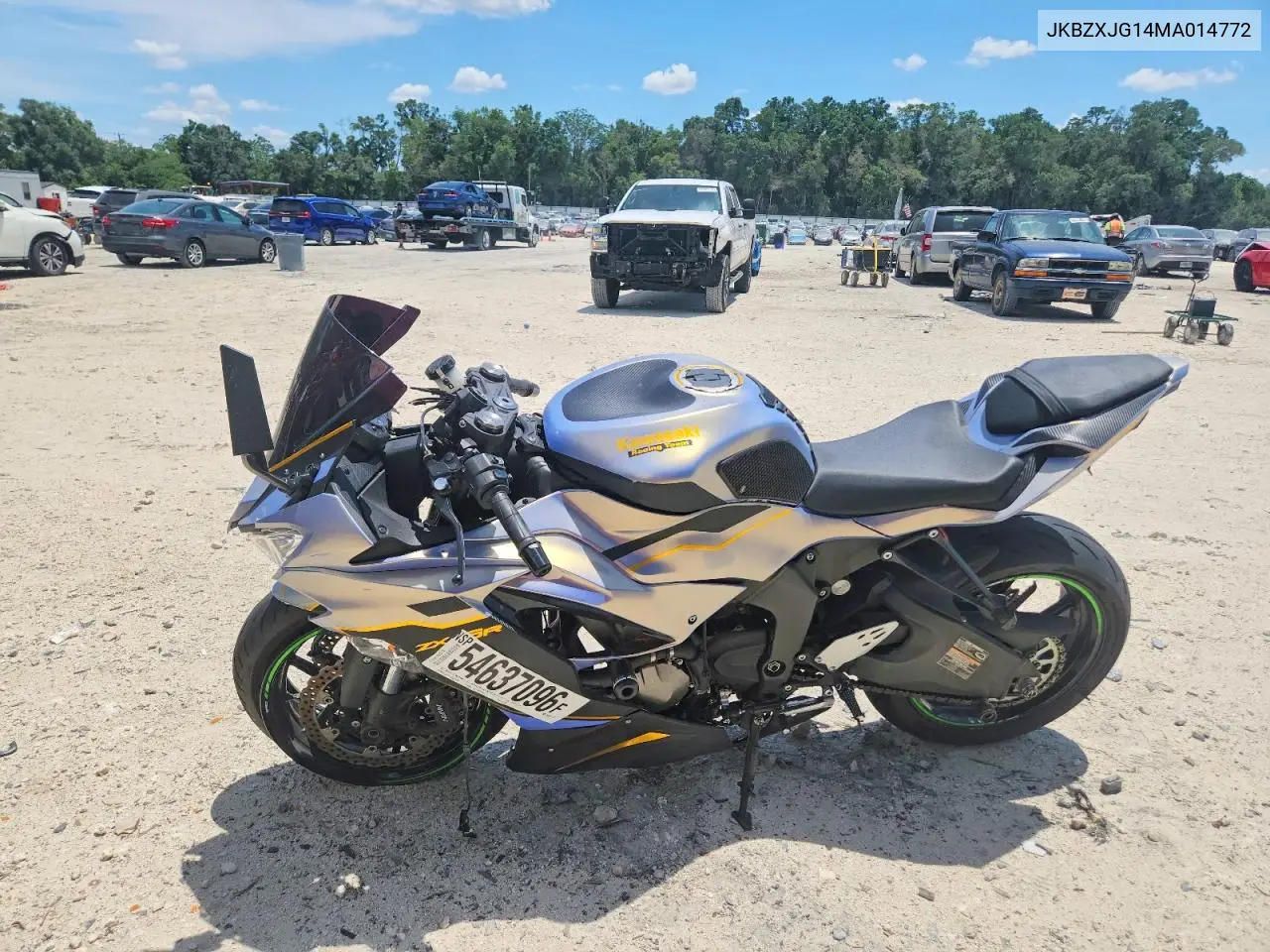 2021 Kawasaki Zx636 K VIN: JKBZXJG14MA014772 Lot: 54637096