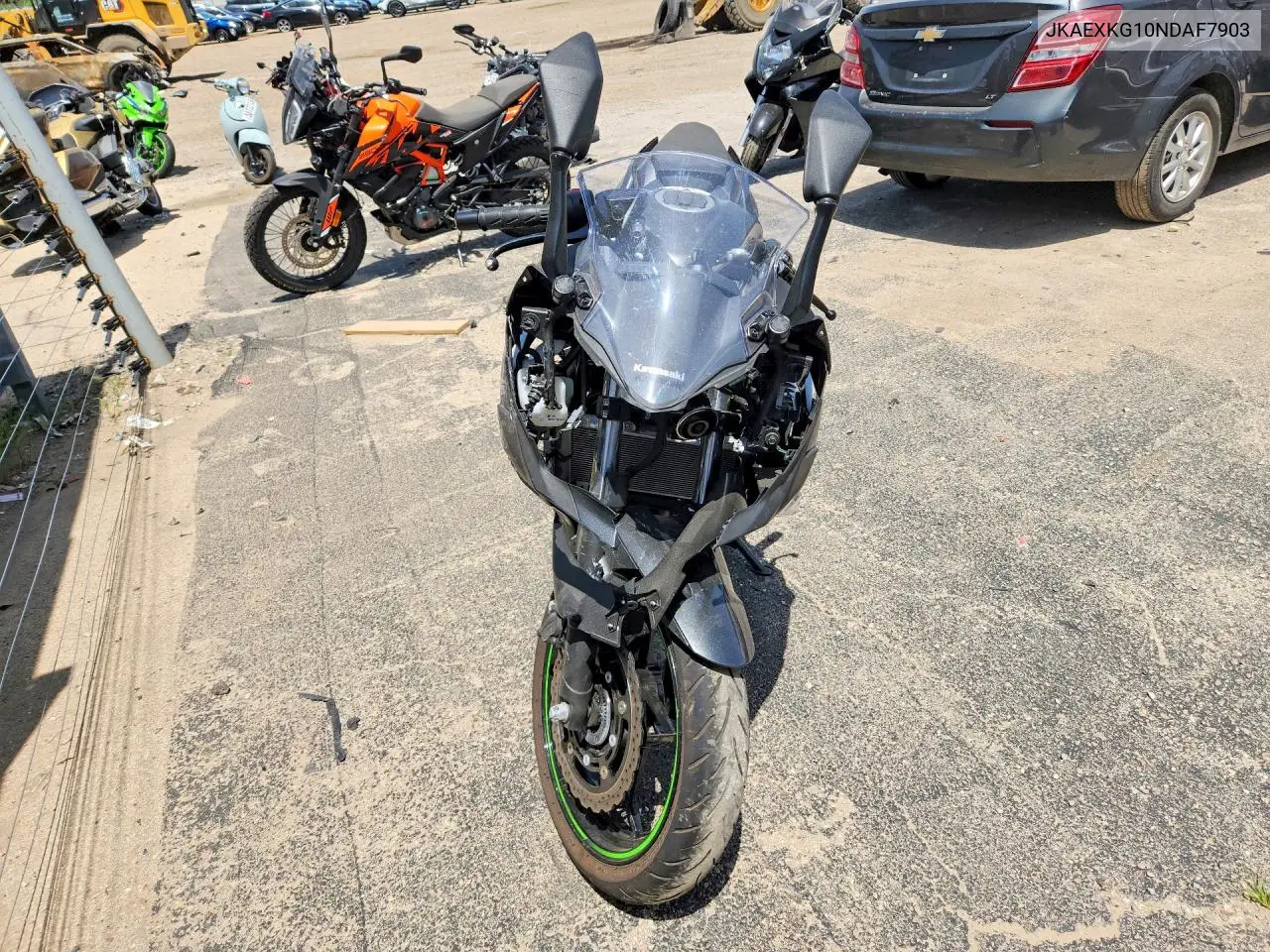 2022 Kawasaki Ex400 VIN: JKAEXKG10NDAF7903 Lot: 59161706