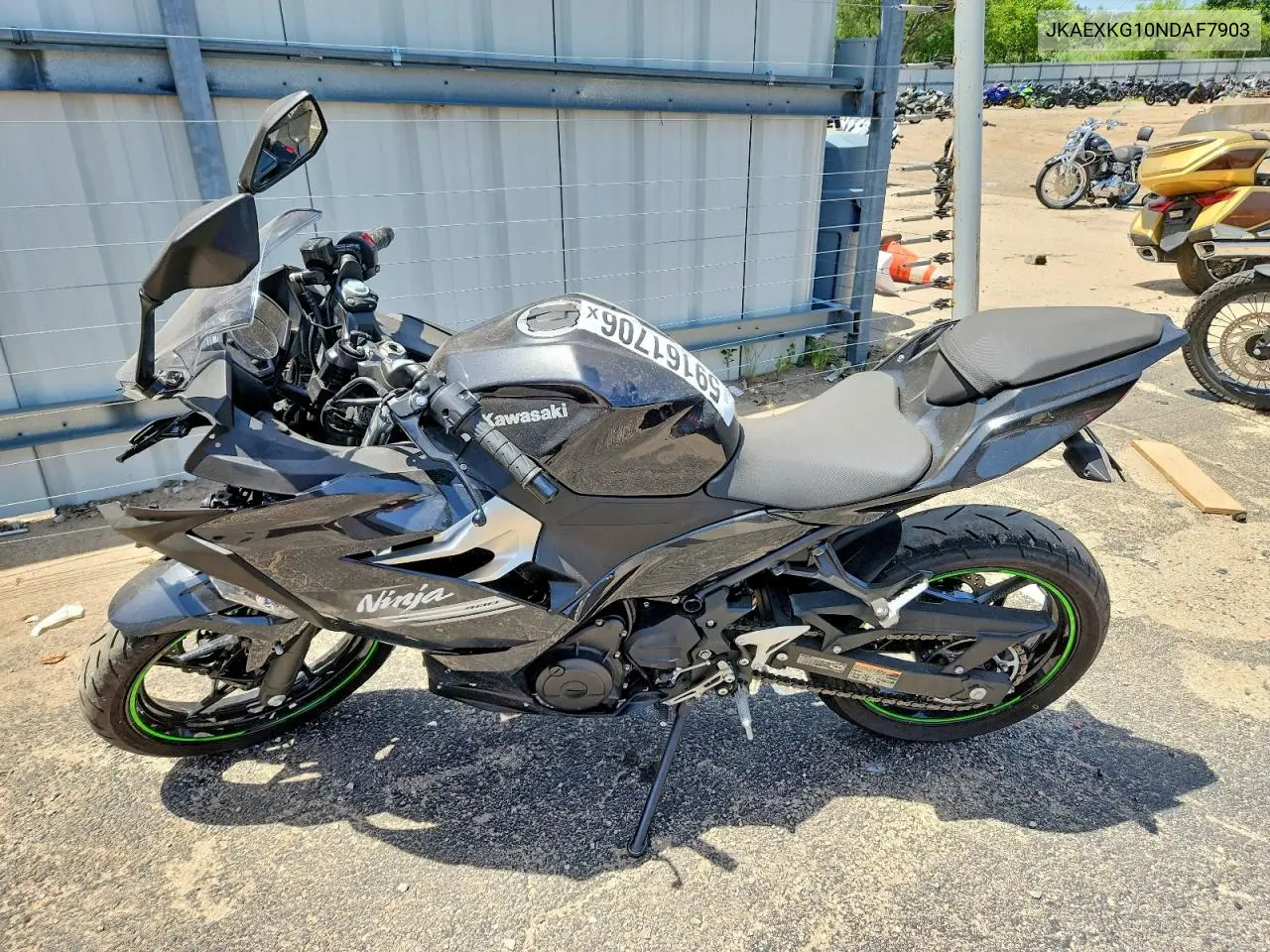 2022 Kawasaki Ex400 VIN: JKAEXKG10NDAF7903 Lot: 59161706