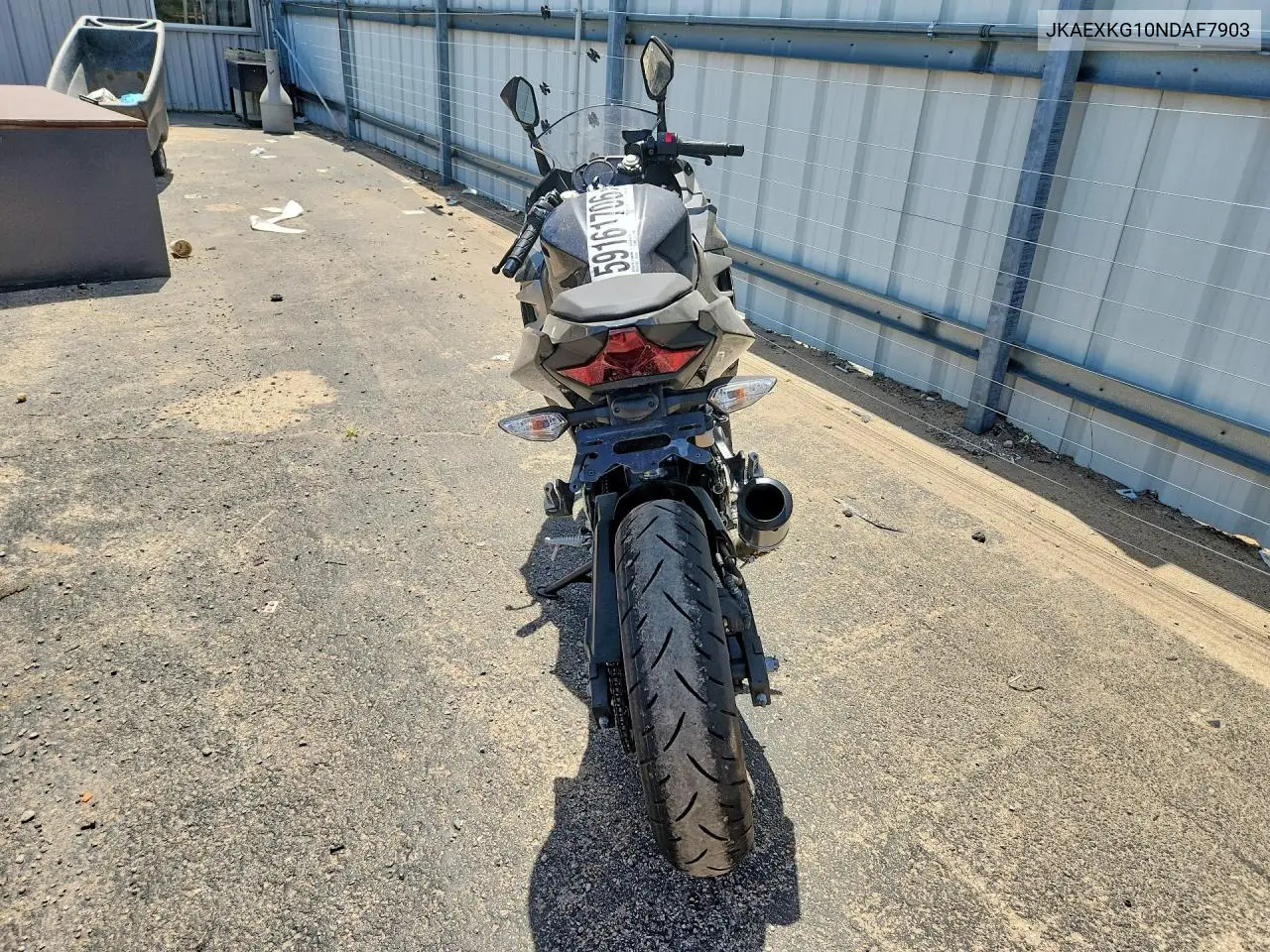 2022 Kawasaki Ex400 VIN: JKAEXKG10NDAF7903 Lot: 59161706