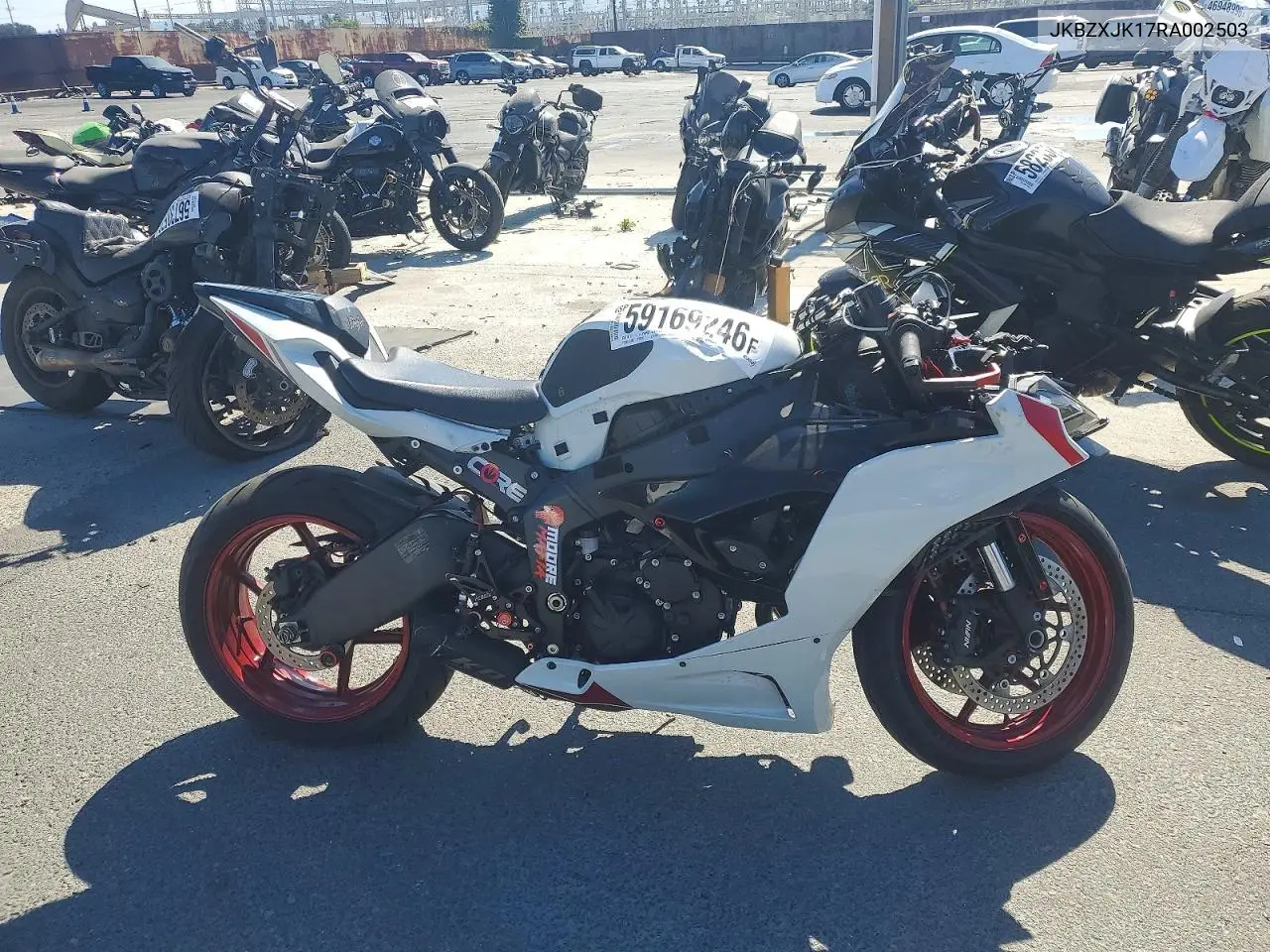 2024 Kawasaki Zx636 K VIN: JKBZXJK17RA002503 Lot: 59169246