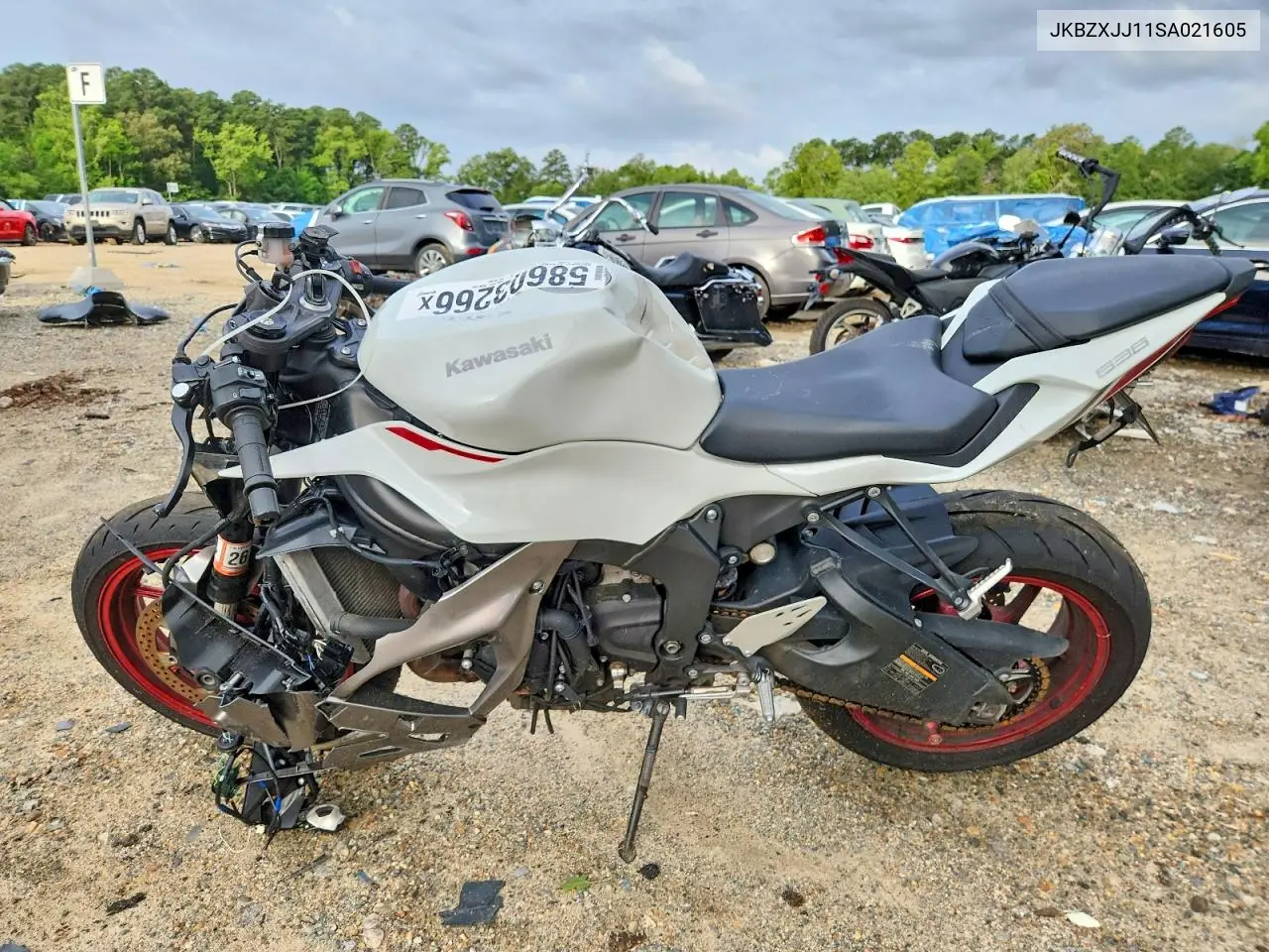 2025 Kawasaki Zx636 K VIN: JKBZXJJ11SA021605 Lot: 58603266