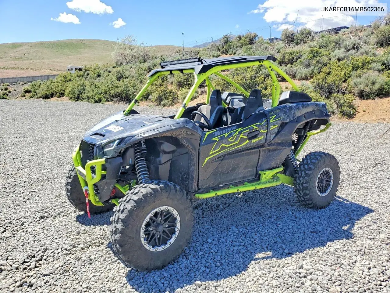 2021 Kawasaki Teryx Utility Vehicle VIN: JKARFCB16MB502366 Lot: 51323346