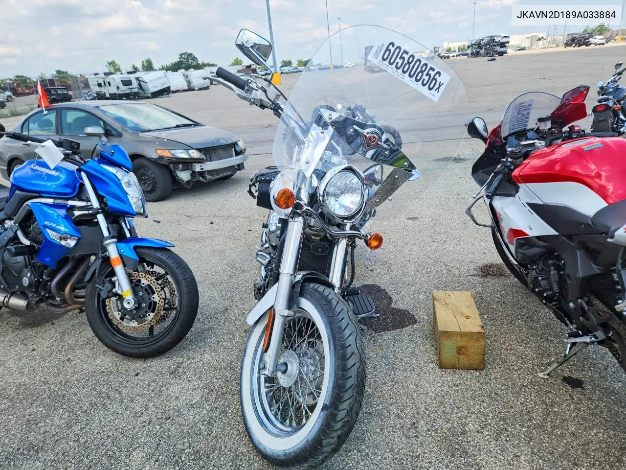 2009 Kawasaki Vn900 D VIN: JKAVN2D189A033884 Lot: 60580856