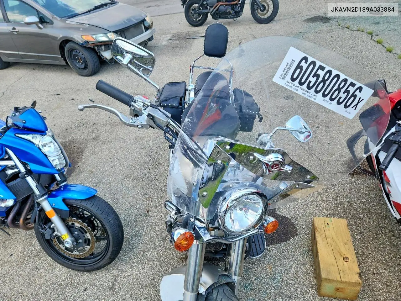2009 Kawasaki Vn900 D VIN: JKAVN2D189A033884 Lot: 60580856