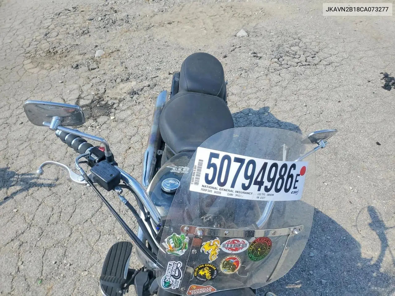 2012 Kawasaki Vn900 B VIN: JKAVN2B18CA073277 Lot: 50794986