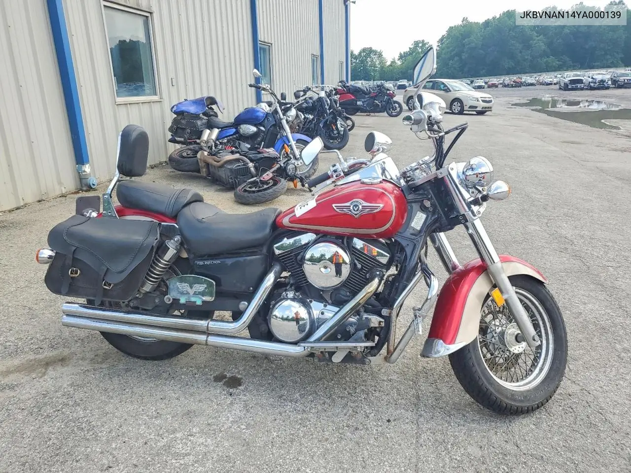 2000 Kawasaki Vn1500 N1 VIN: JKBVNAN14YA000139 Lot: 59952476