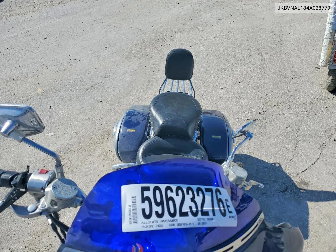 2004 Kawasaki Vn1500 L VIN: JKBVNAL184A028779 Lot: 59623276