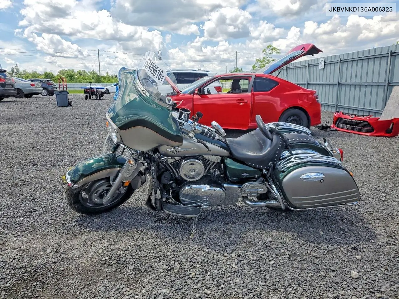 2006 Kawasaki Vn1600 D6F VIN: JKBVNKD136A006325 Lot: 57489616
