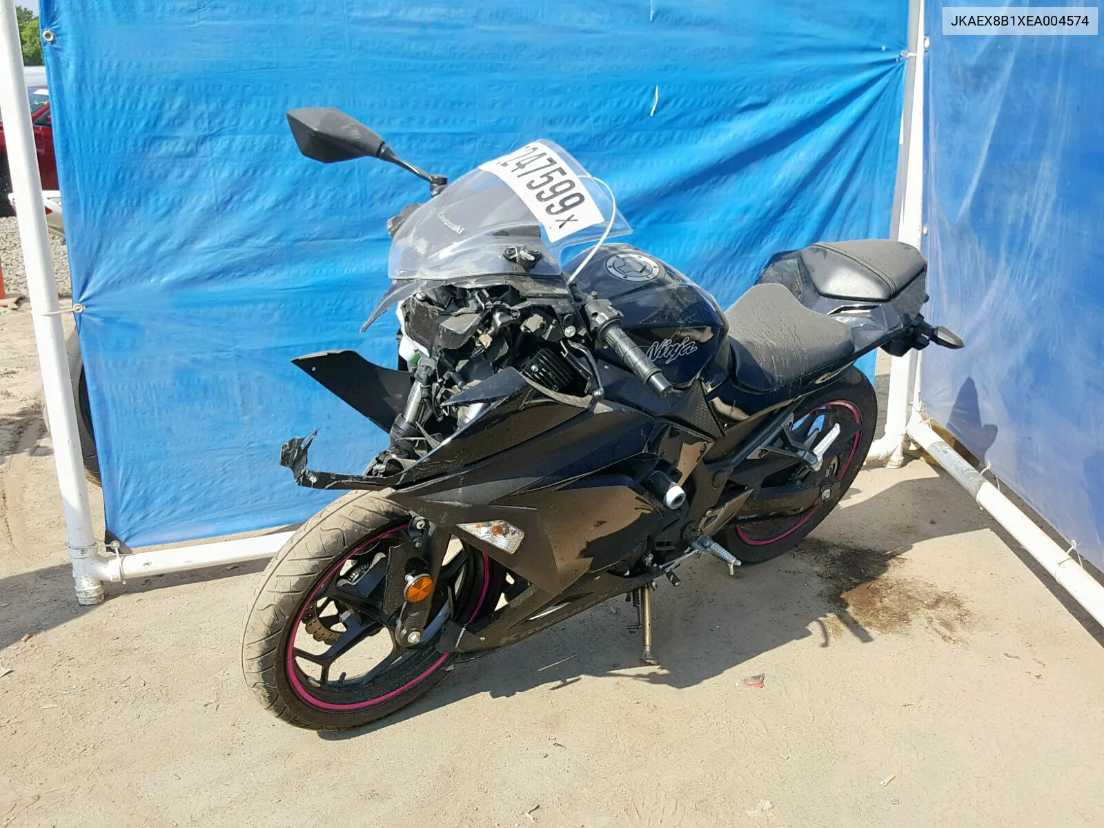 2014 Kawasaki Ex300 B VIN: JKAEX8B1XEA004574 Lot: 42247599
